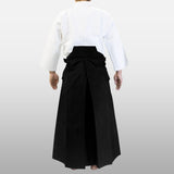 Double Layered Gi + #11000 Traditional Black Cotton Aikido Hakama Set
