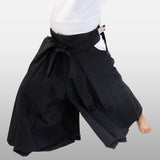Double Layered Gi [DX] + #11000 Traditional Black Cotton Aikido Hakama Set
