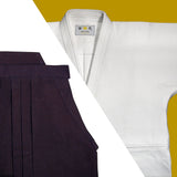 Double Layered Gi [DX] + Indigo Dyed Cotton Hakama Set